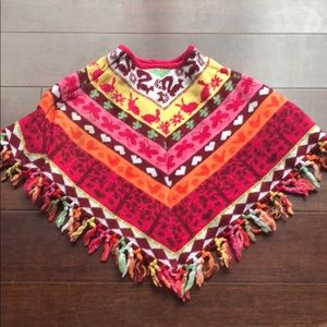Toddler Girl Fall Poncho Shawl